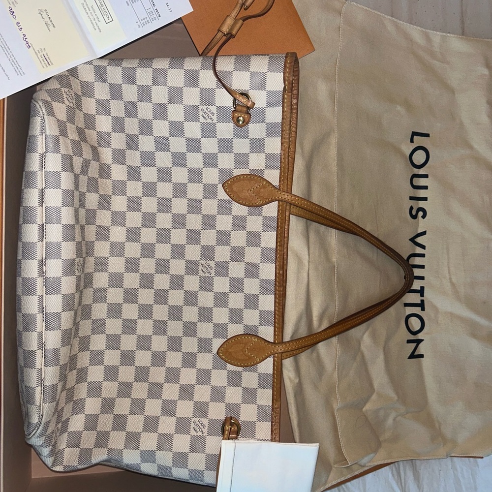 Authentic LV neverfull MM Damier